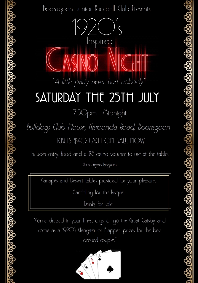 2015 casino night poster